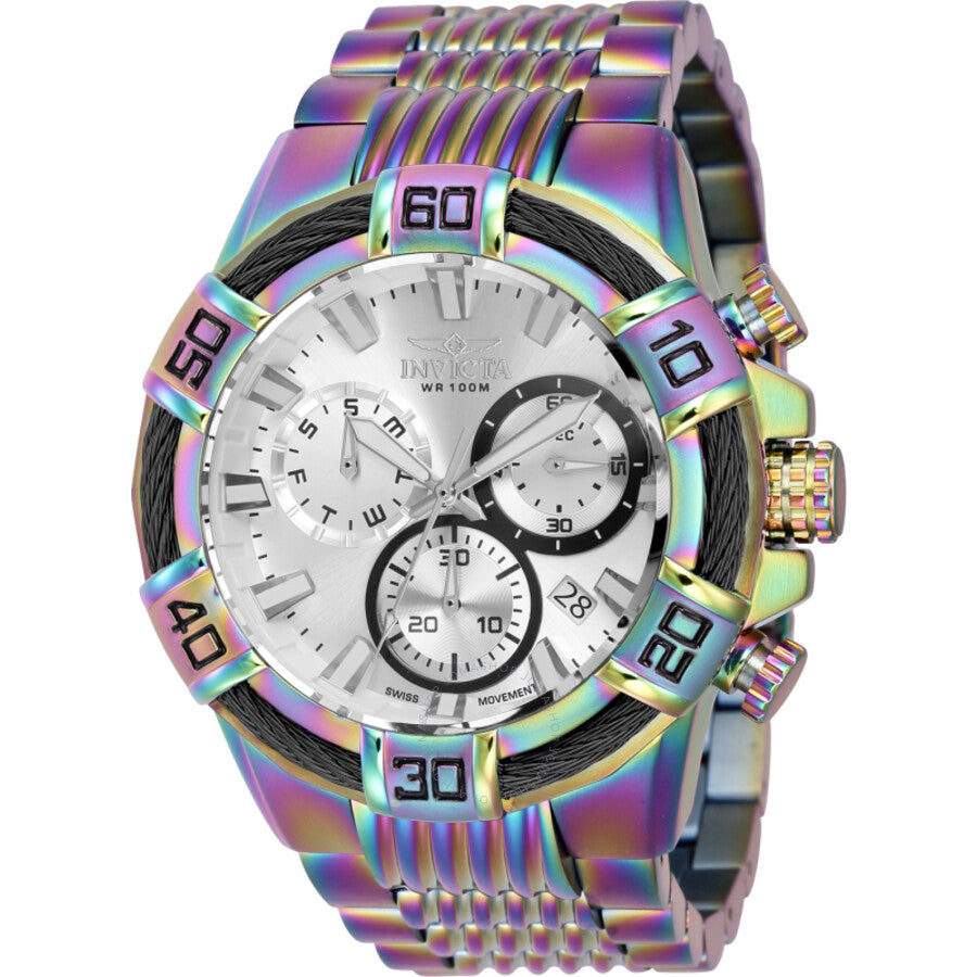 Invicta Bolt Chronograph Quartz Silver Dial Men's Watch 43636 - Dawson Watches