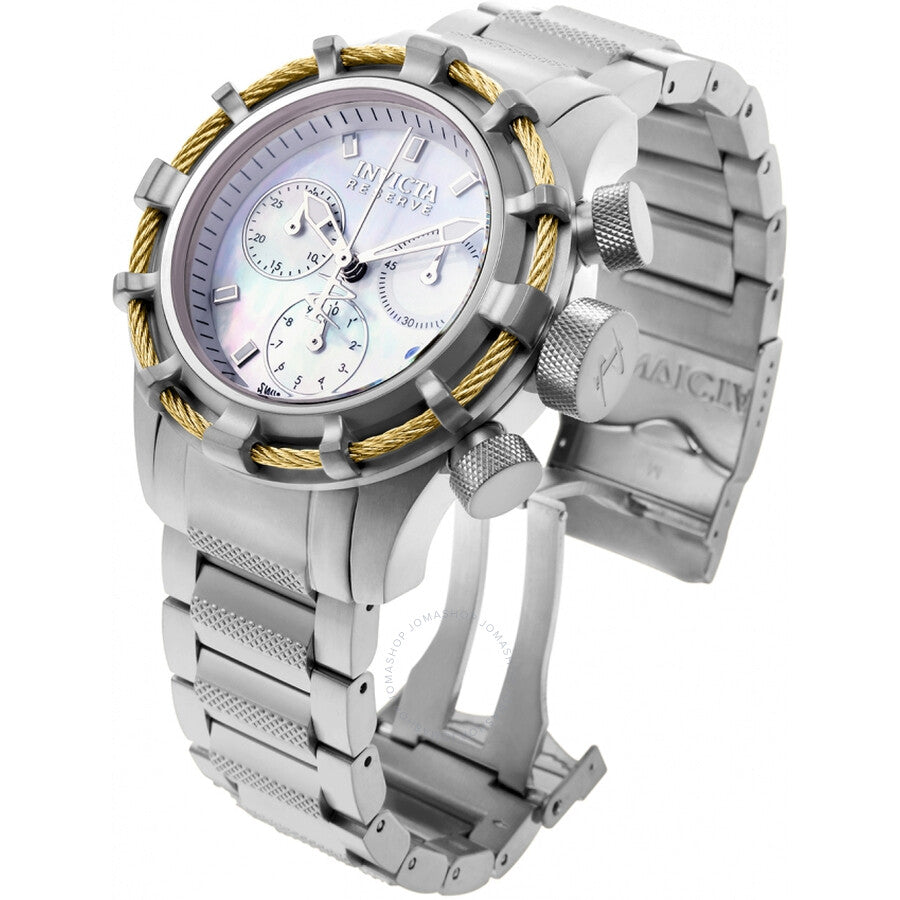 Invicta Bolt Chronograph Quartz White Dial Ladies Watch 90009 - Dawson Watches #3
