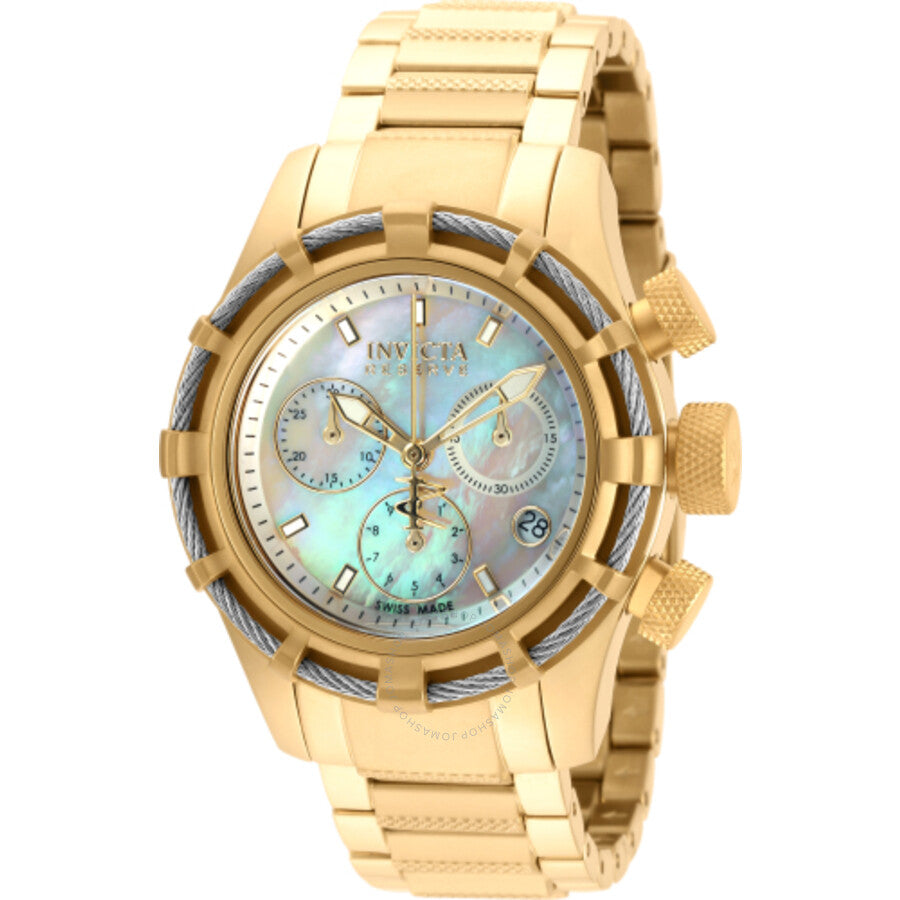 Invicta Bolt Chronograph Quartz White Dial Ladies Watch 90011 - Dawson Watches