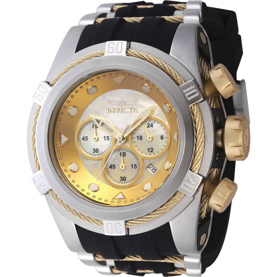 Invicta Bolt GMT Chronograph Gold and Champagne Dial Men's Watch 46468 - Dawson Watches