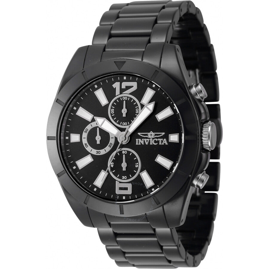 Invicta Ceramics Chronograph Quartz Black Dial Men's Watch 47333 - Dawson Watches