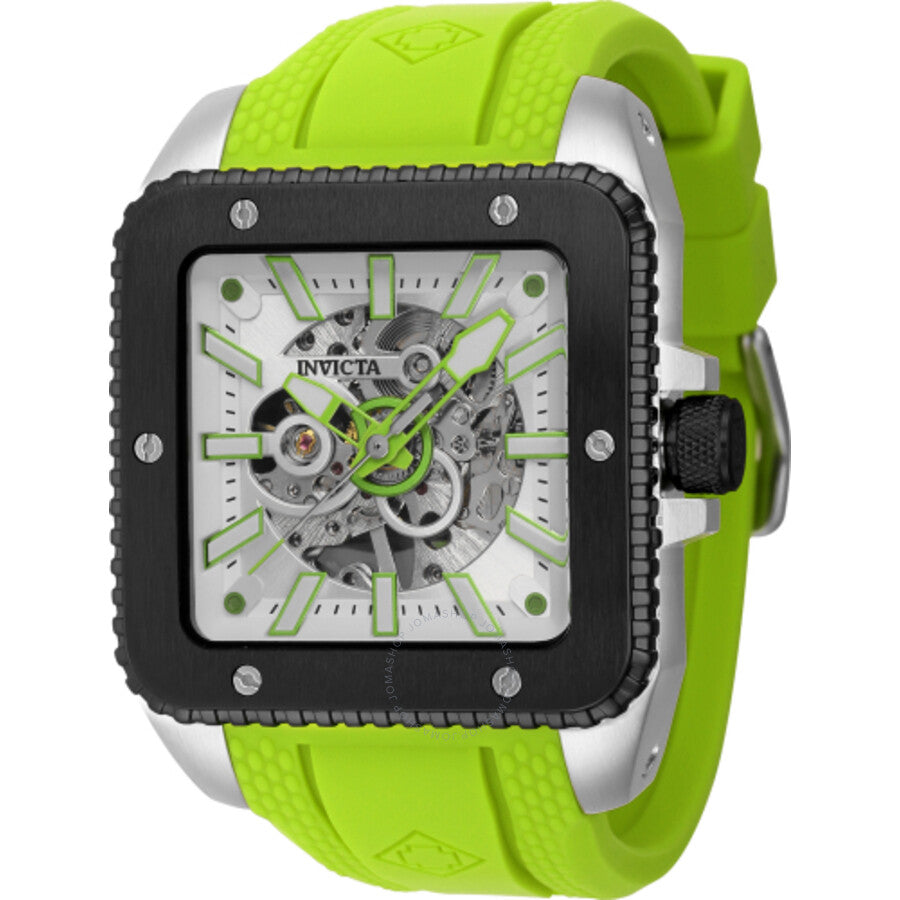 Invicta Cuadro Hand Wind White Dial Men's Watch 44006 - Dawson Watches
