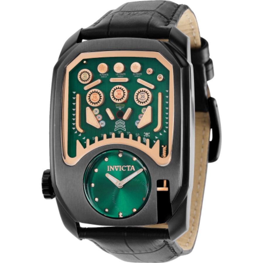 Invicta Cuadro Quartz Black Dial Men's Watch 35452 - Dawson Watches