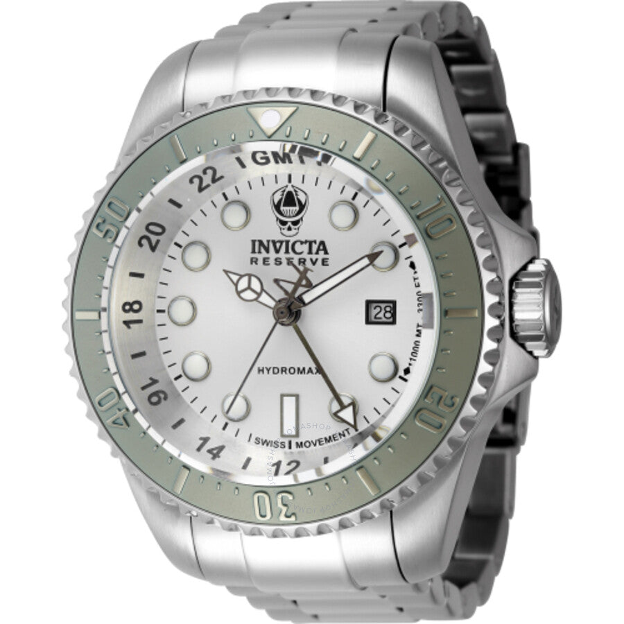 Invicta Hydromax GMT Date Quartz Silver Dial Men's Watch 45473 - Dawson Watches