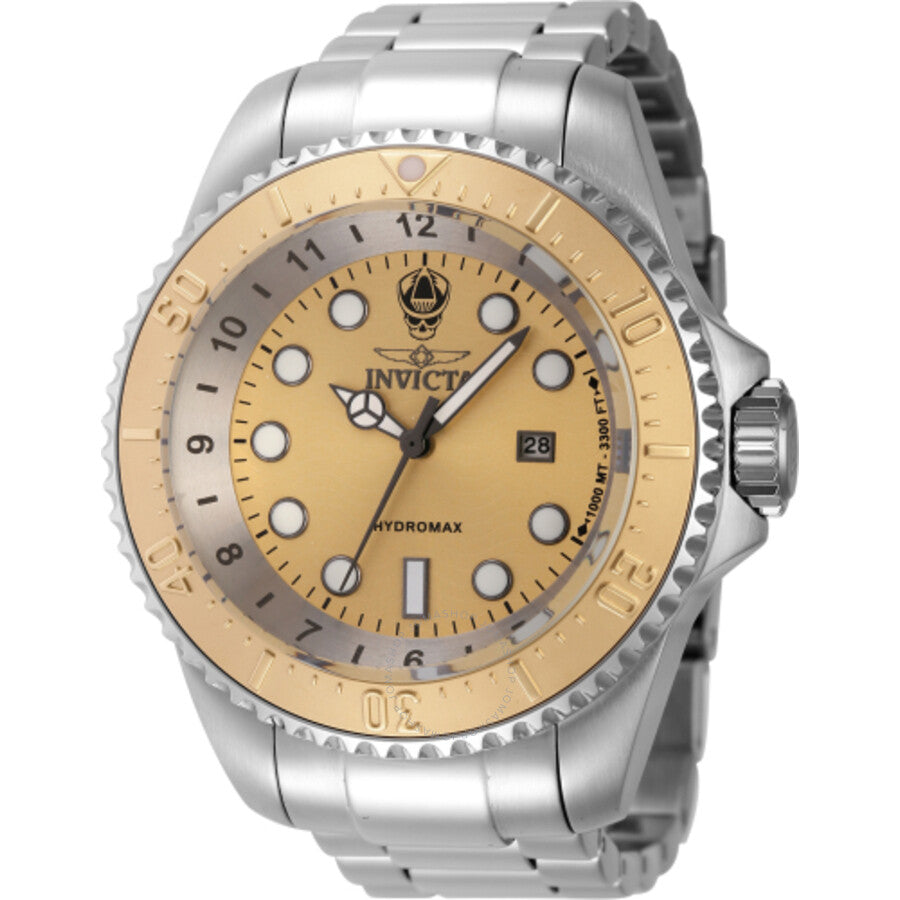 Invicta Hydromax Quartz Gold Dial Men's Watch 44746 - Dawson Watches