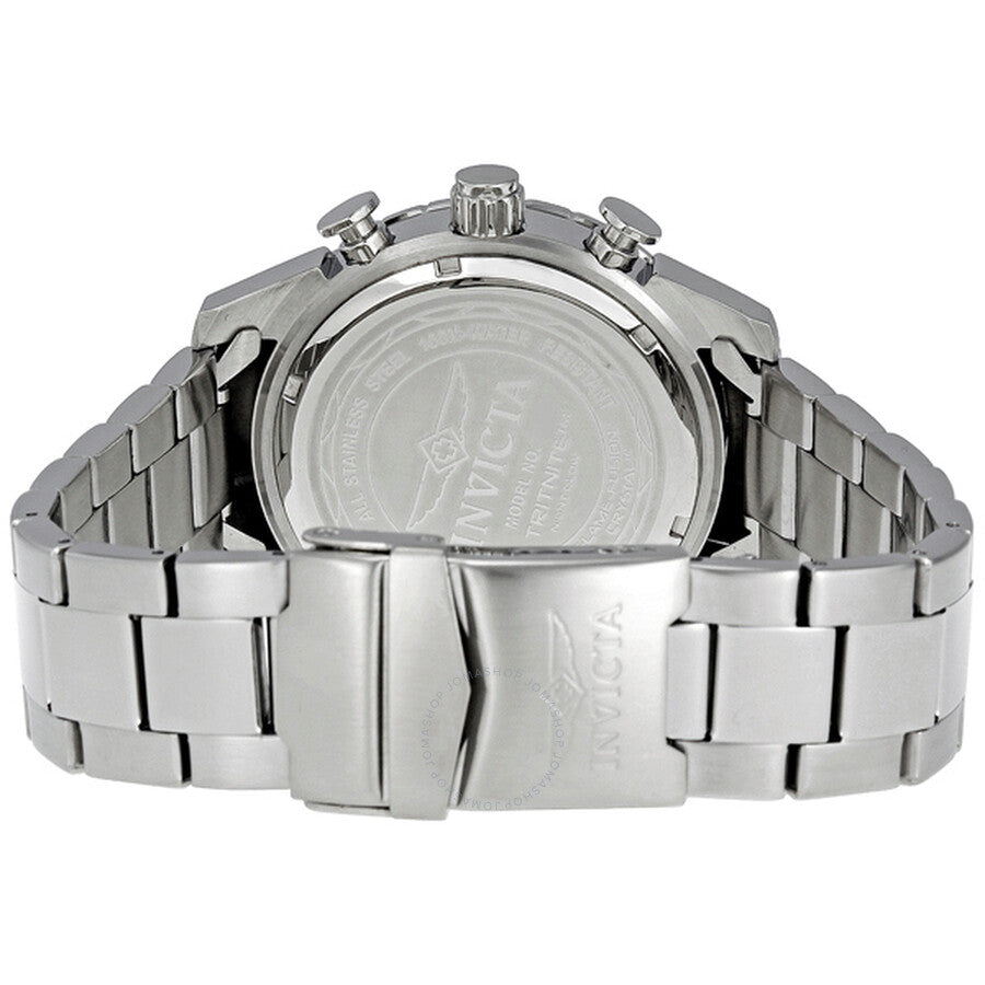 Invicta II Black Dial Chronograph Stainless Steel Men's Watch 1012 - Dawson Watches #3