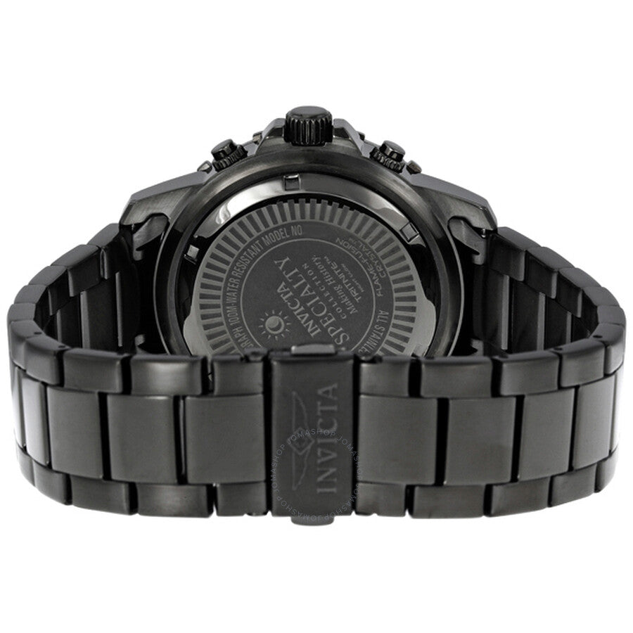 Invicta II Chronograph Black Dial Gunmetal Ion-plated Men's Watch 1328 - The Watches Men & Co #3