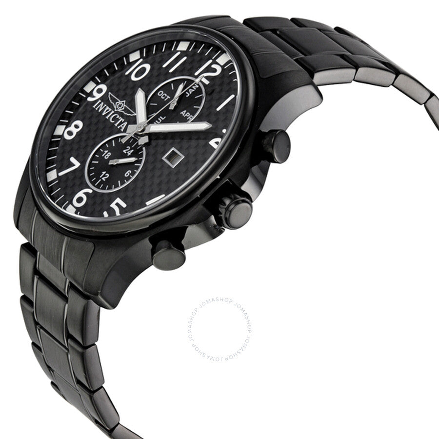 Invicta II Collection Black Dial Black Ion-Plated Men's Watch 0383 - Dawson Watches #2