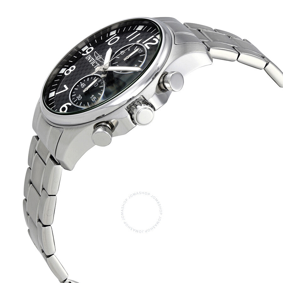 Invicta II Multifunction Black Dial Stainless Steel Men's Watch 0379 - Dawson Watches #2