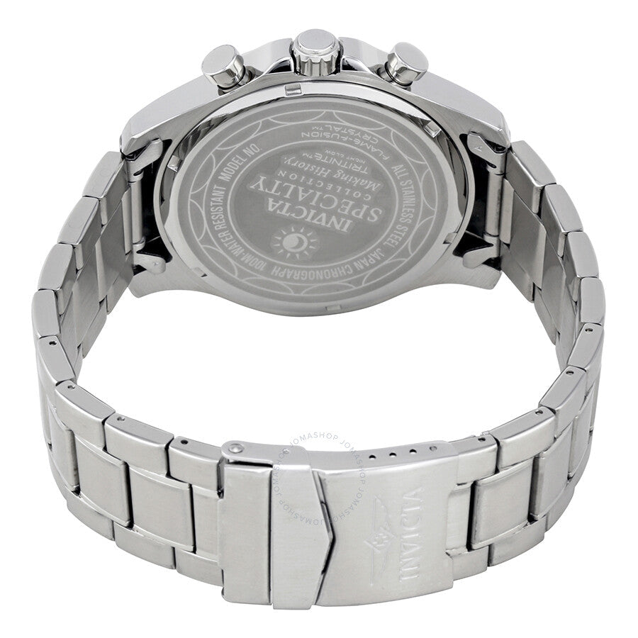 Invicta II Multifunction Black Dial Stainless Steel Men's Watch 0379 - Dawson Watches #3