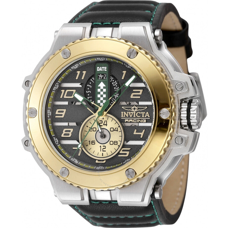 Invicta Invicta Racing Downforce GMT Quartz Black Dial Men's Watch 47380 - Dawson Watches