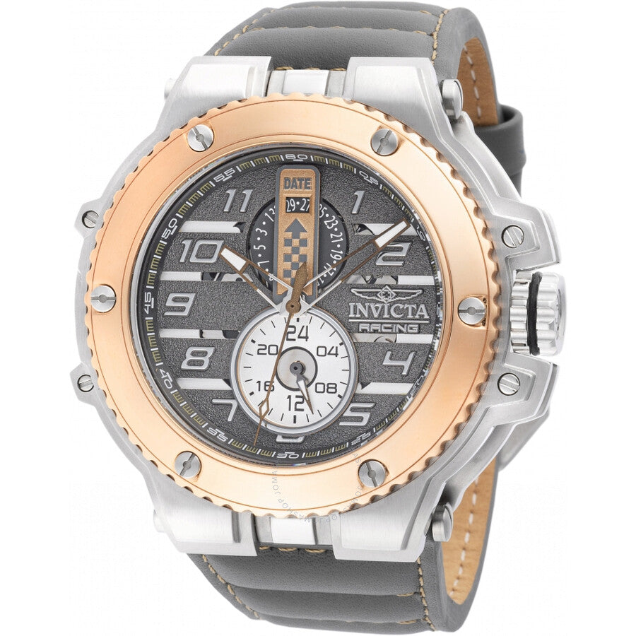 Invicta Invicta Racing Downforce GMT Quartz Gunmetal Dial Men's Watch 47381 - Dawson Watches
