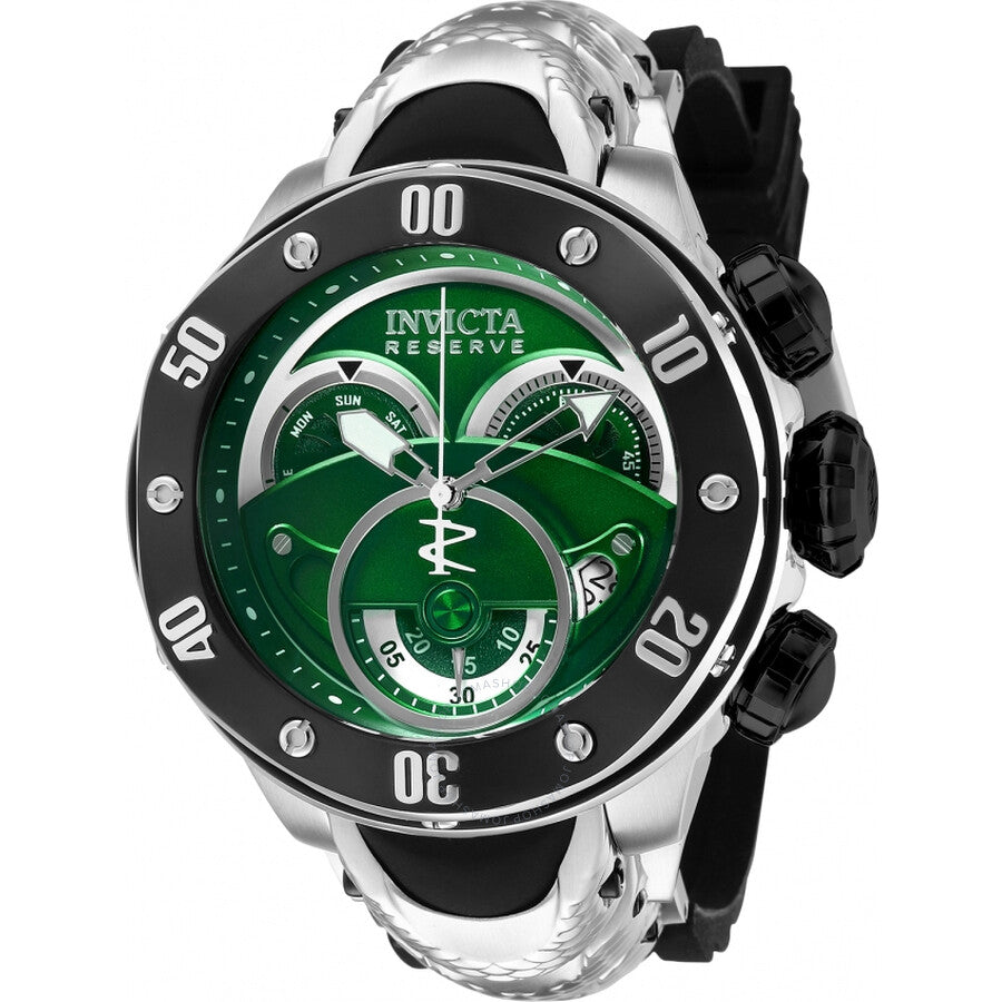 Invicta Kraken Chronograph Quartz Green Dial Men's Watch 36329 - Dawson Watches