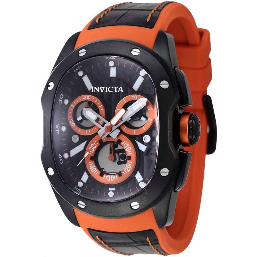 Invicta Lupah Revolution 2.0 Chronograph Quartz Black Dial Men's Watch 45438 - Dawson Watches