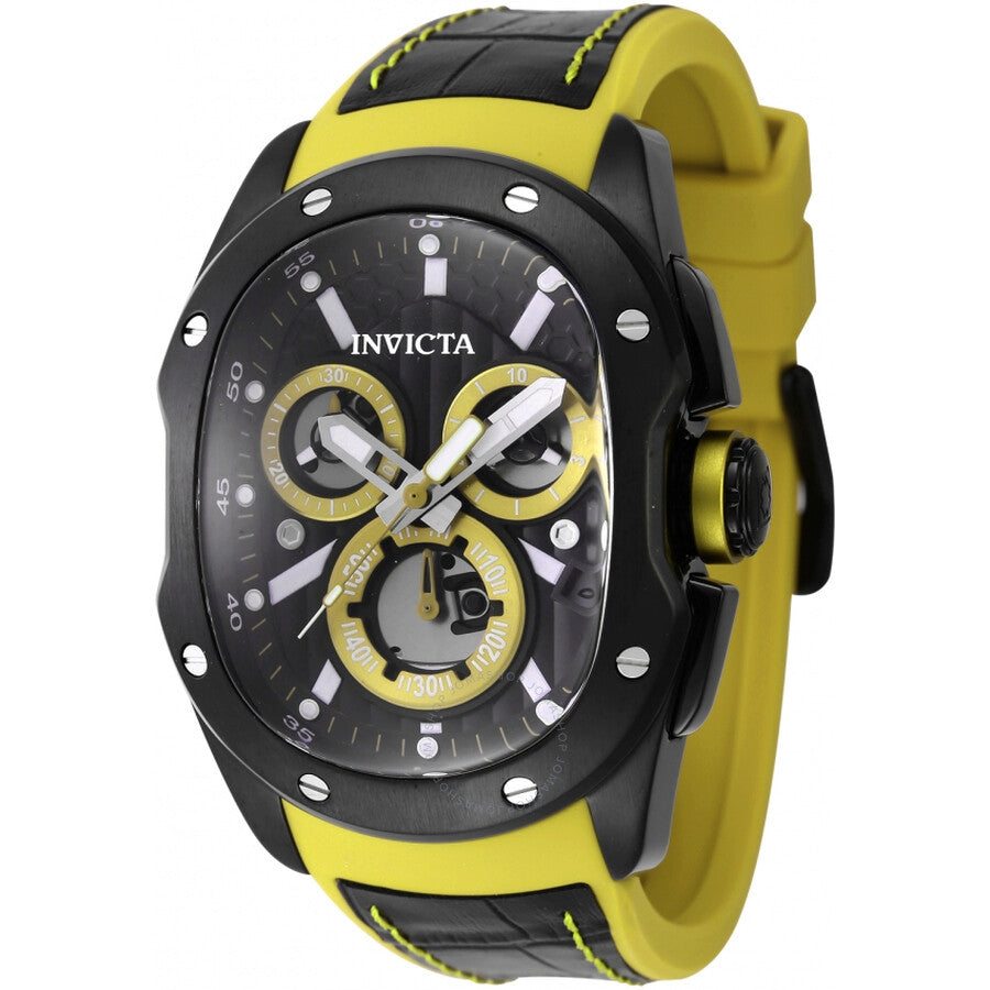 Invicta Lupah Revolution 2.0 Chronograph Quartz Black Dial Men's Watch 45439 - Dawson Watches