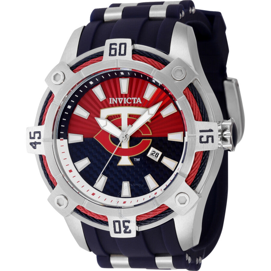 Invicta MLB Minnesota Twins Quartz Red Dial Men's Watch 43275 - Dawson Watches