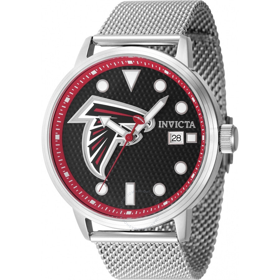 Invicta Nfl Atlanta Falcons Quartz Black Dial Men's Watch 47982 - Dawson Watches