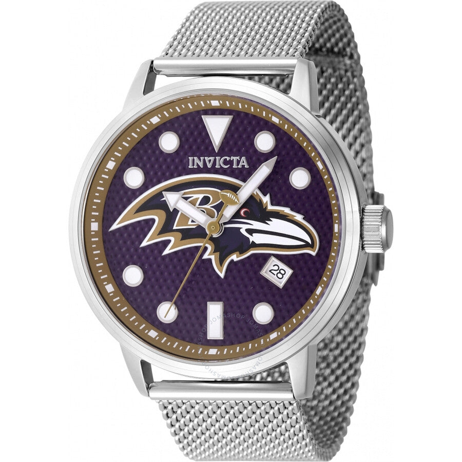 Invicta Nfl Baltimore Ravens Quartz Blue Dial Men's Watch 47976 - Dawson Watches