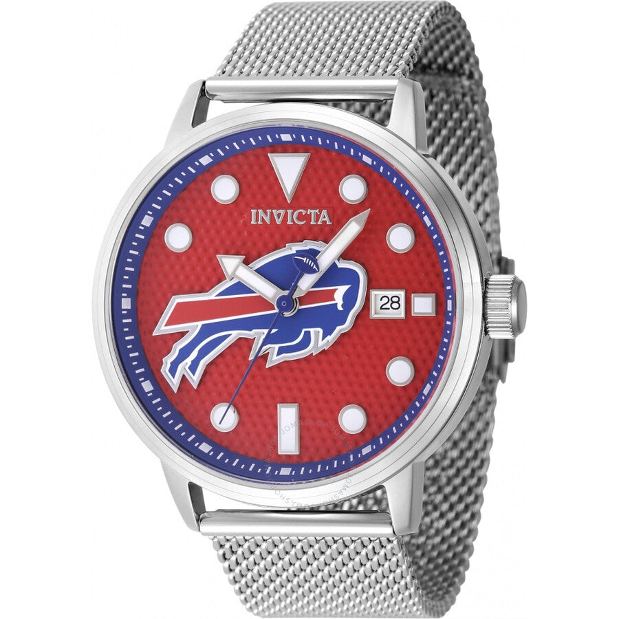 Invicta Nfl Buffalo Bills Quartz Red Dial Men's Watch 47985 - Dawson Watches