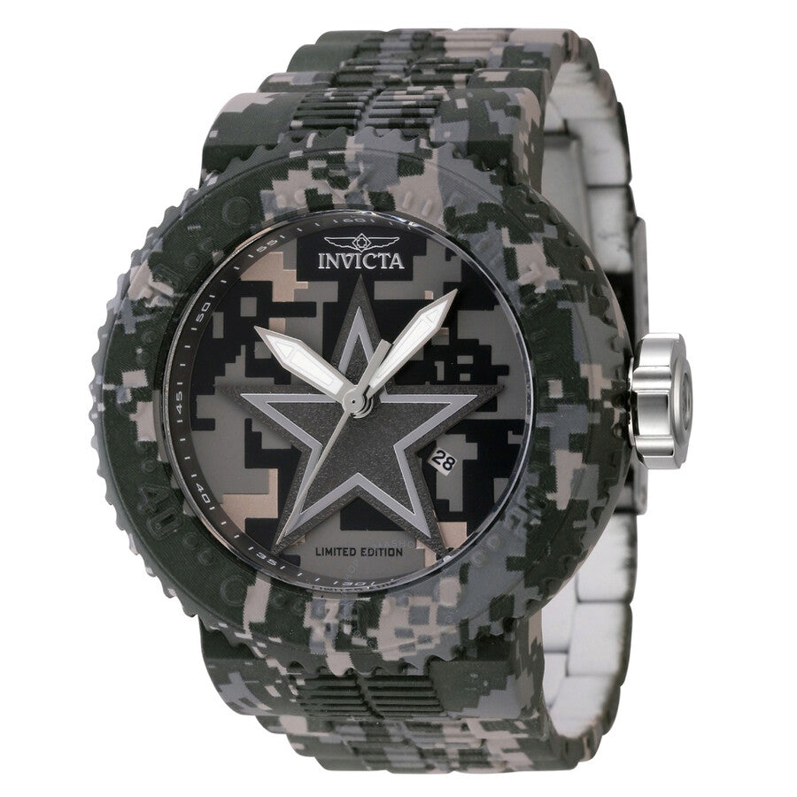 Invicta NFL Dallas Cowboys Quartz Date Camouflage Dial Men's Watch 45092 - Dawson Watches