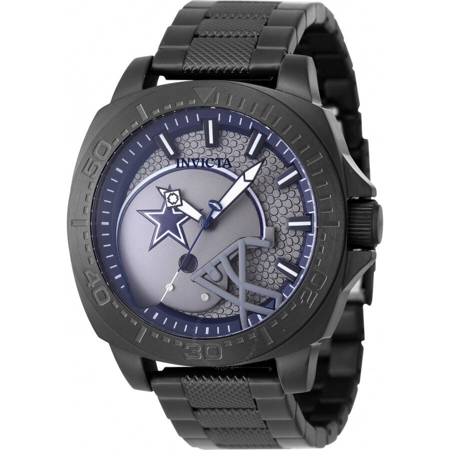 Invicta Nfl Dallas Cowboys Quartz Grey Dial Men's Watch 47867 - Dawson Watches