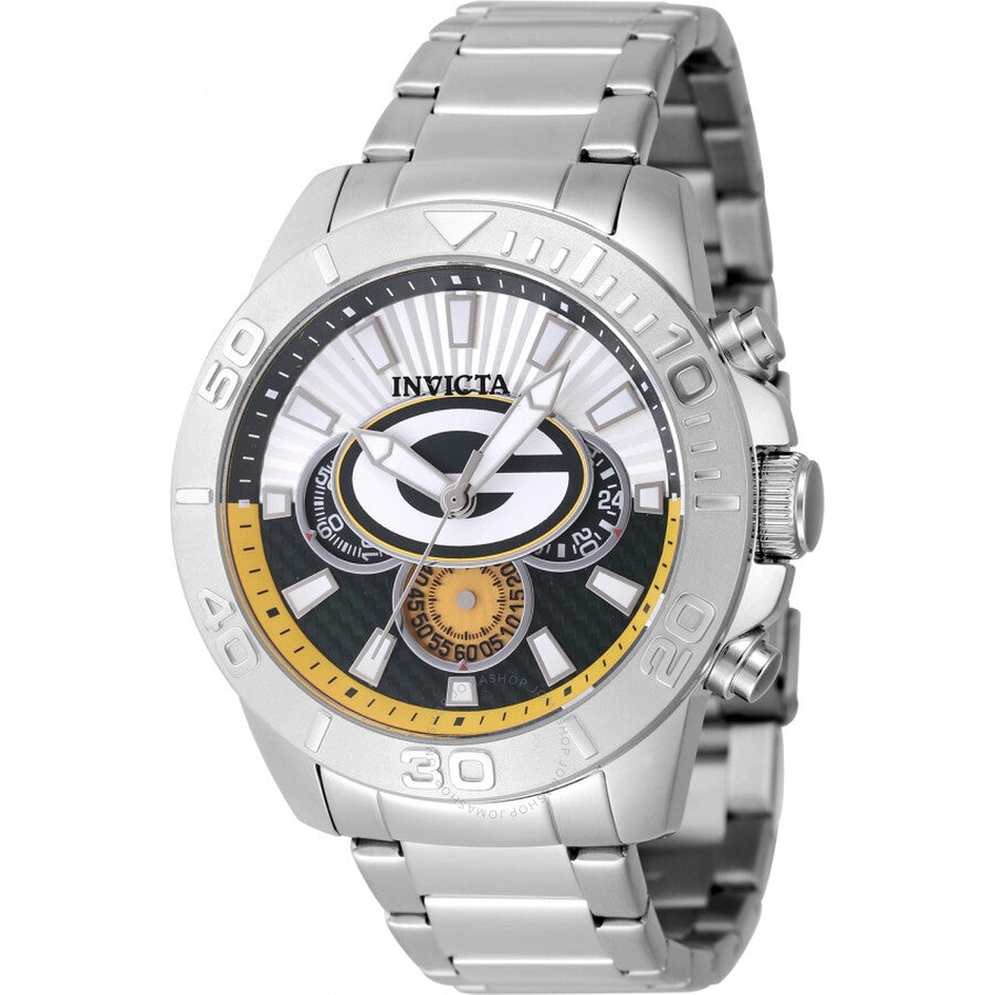Invicta Nfl Green Bay Packers Chronograph GMT Quartz Men's Watch 47952 - Dawson Watches