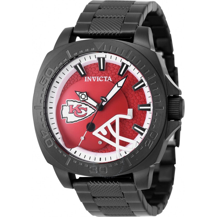 Invicta Nfl Kansas City Chiefs Quartz Men's Watch 47876 - Dawson Watches