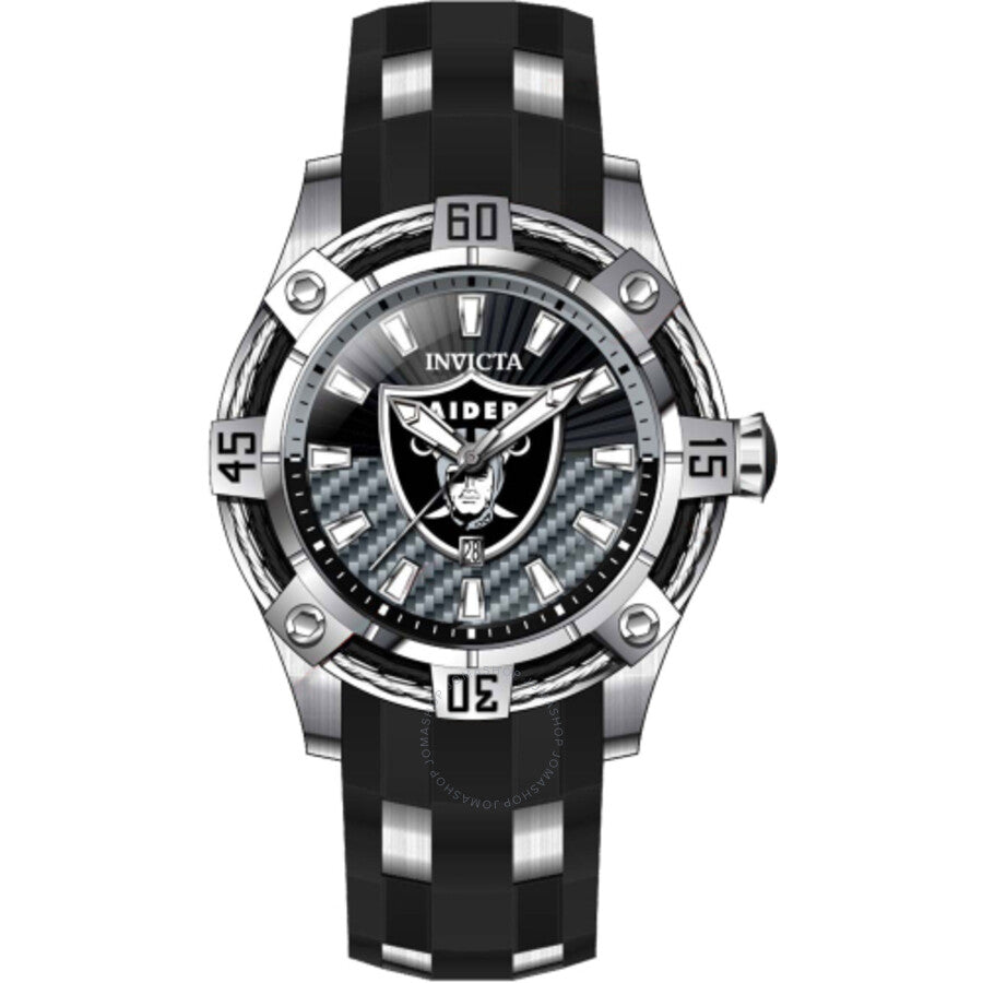 Invicta NFL Las Vegas Raiders Quartz Black Dial Men's Watch 42066 - Dawson Watches #2
