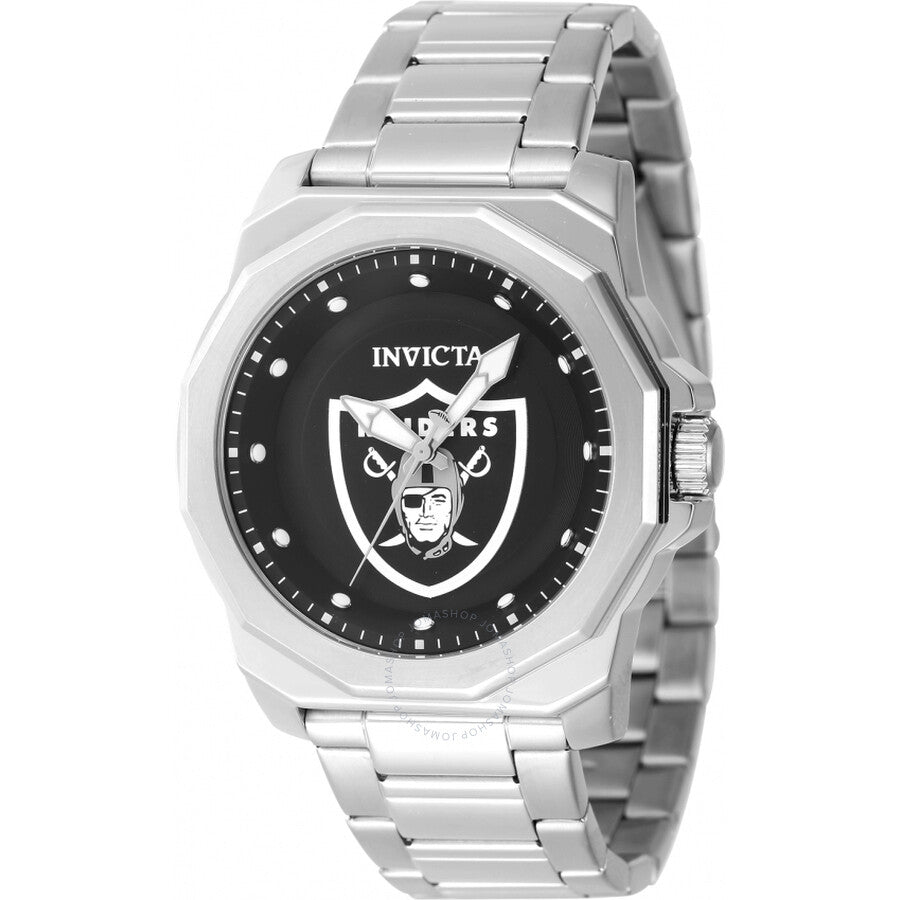 Invicta Nfl Las Vegas Raiders Quartz Black Dial Men's Watch 47922 - Dawson Watches