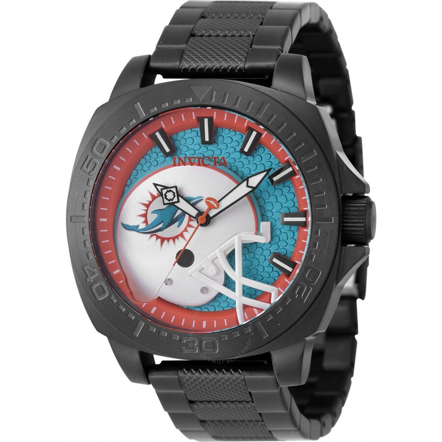 Invicta Nfl Miami Dolphins Quartz Light Blue Dial Men's Watch 47871 - Dawson Watches