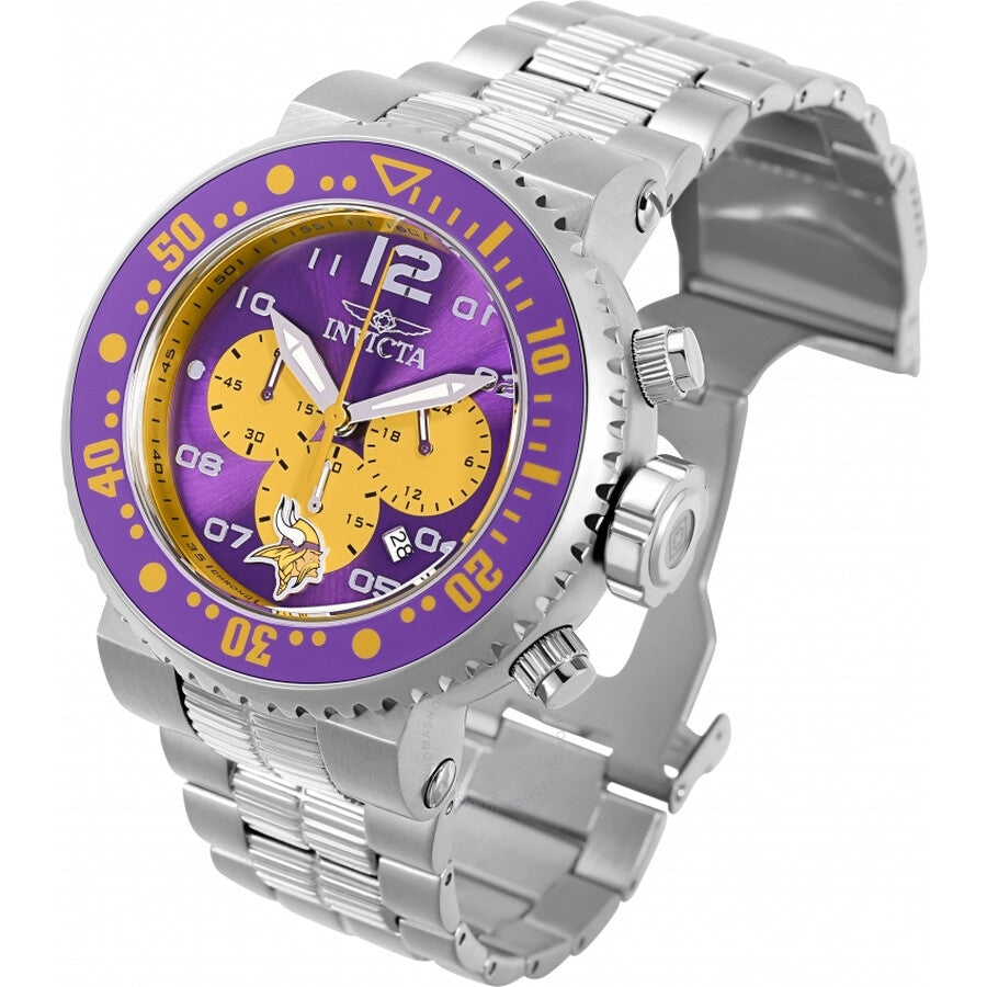 Invicta NFL Minnesota Vikings Chronograph Quartz Men's Watch 30274 - Dawson Watches #2