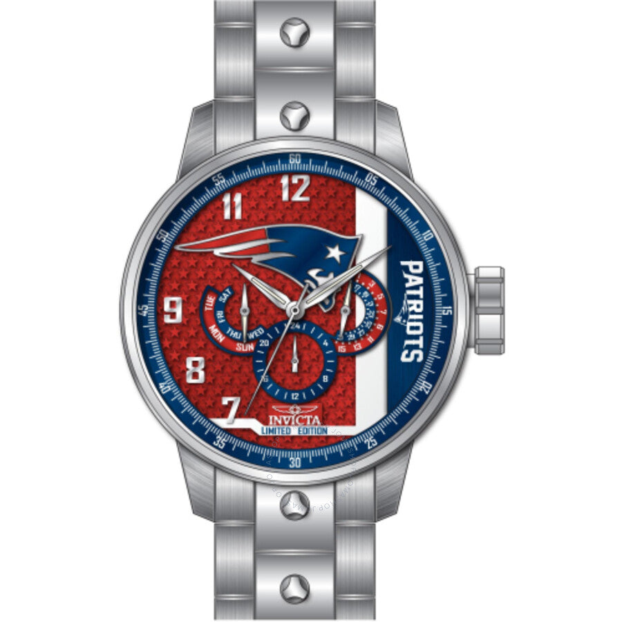 Invicta NFL New England Patriots GMT Quartz Men's Watch 45131 - Dawson Watches