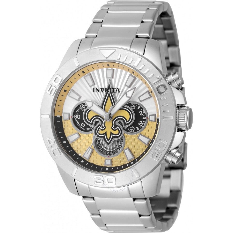 Invicta Nfl New Orleans Saints Chronograph GMT Quartz Men's Watch 47945 - Dawson Watches