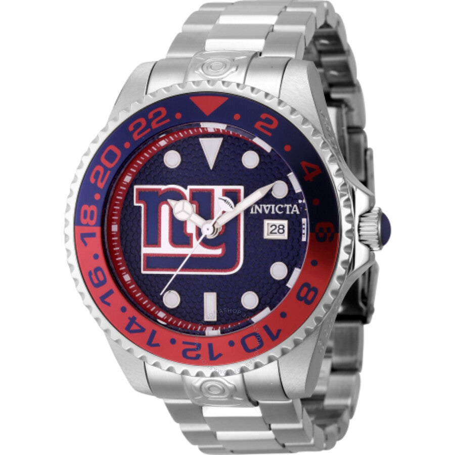 Invicta NFL New York Giants Automatic Date Dive Blue Dial Men's Watch 45028 - Dawson Watches