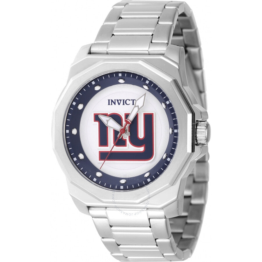 Invicta Nfl New York Giants Quartz Silver Dial Men's Watch 47926 - Dawson Watches