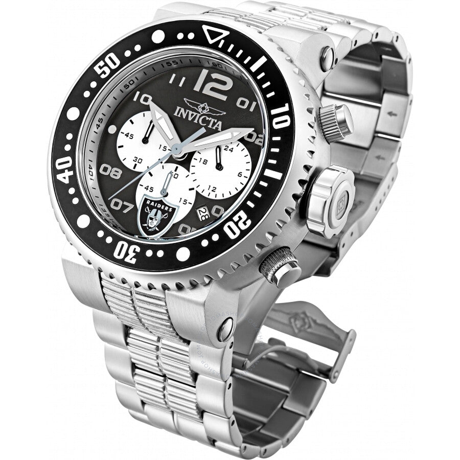 Invicta NFL Oakland Raiders Chronograph Quartz Men's Watch 30279 - Dawson Watches #2