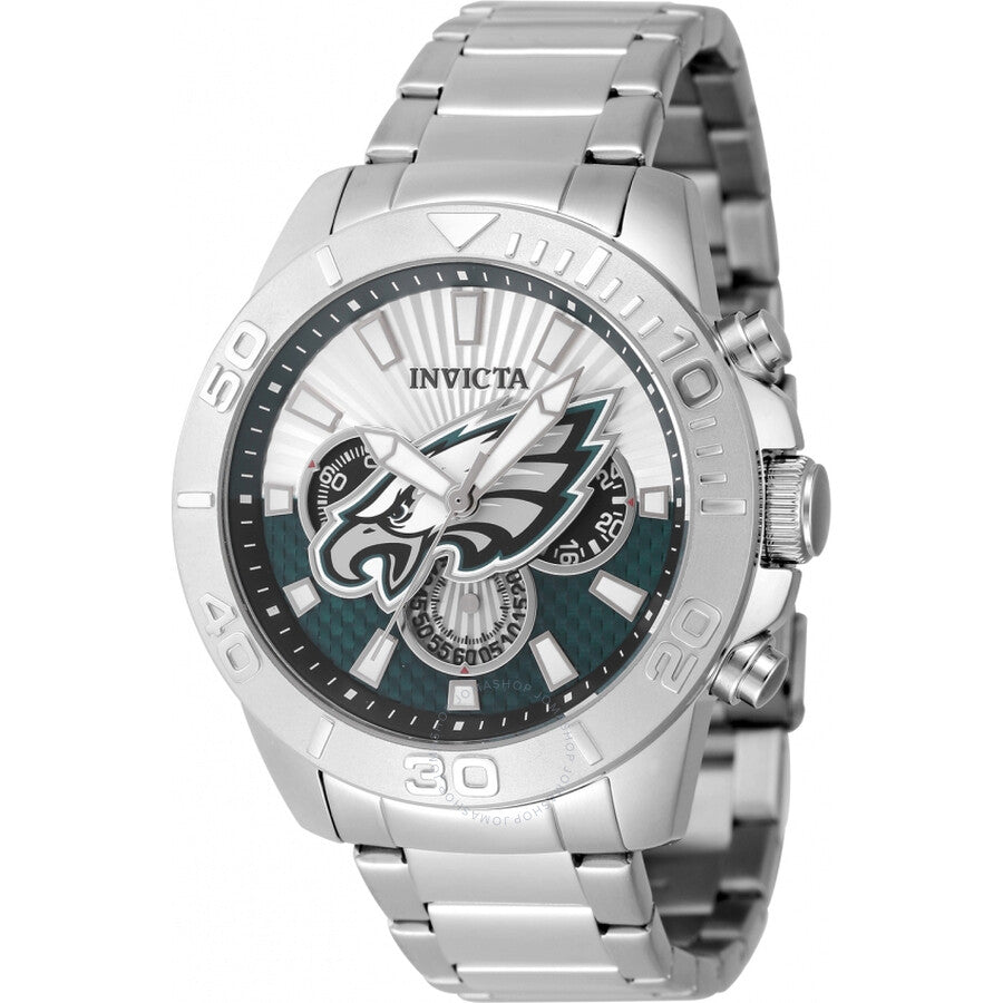 Invicta Nfl Philadelphia Eagles Chronograph GMT Quartz Men's Watch 47937 - Dawson Watches