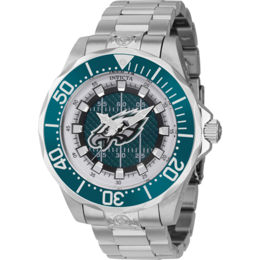Invicta NFL Philadelphia Eagles Green Dial Men's Watch 42119 - Dawson Watches