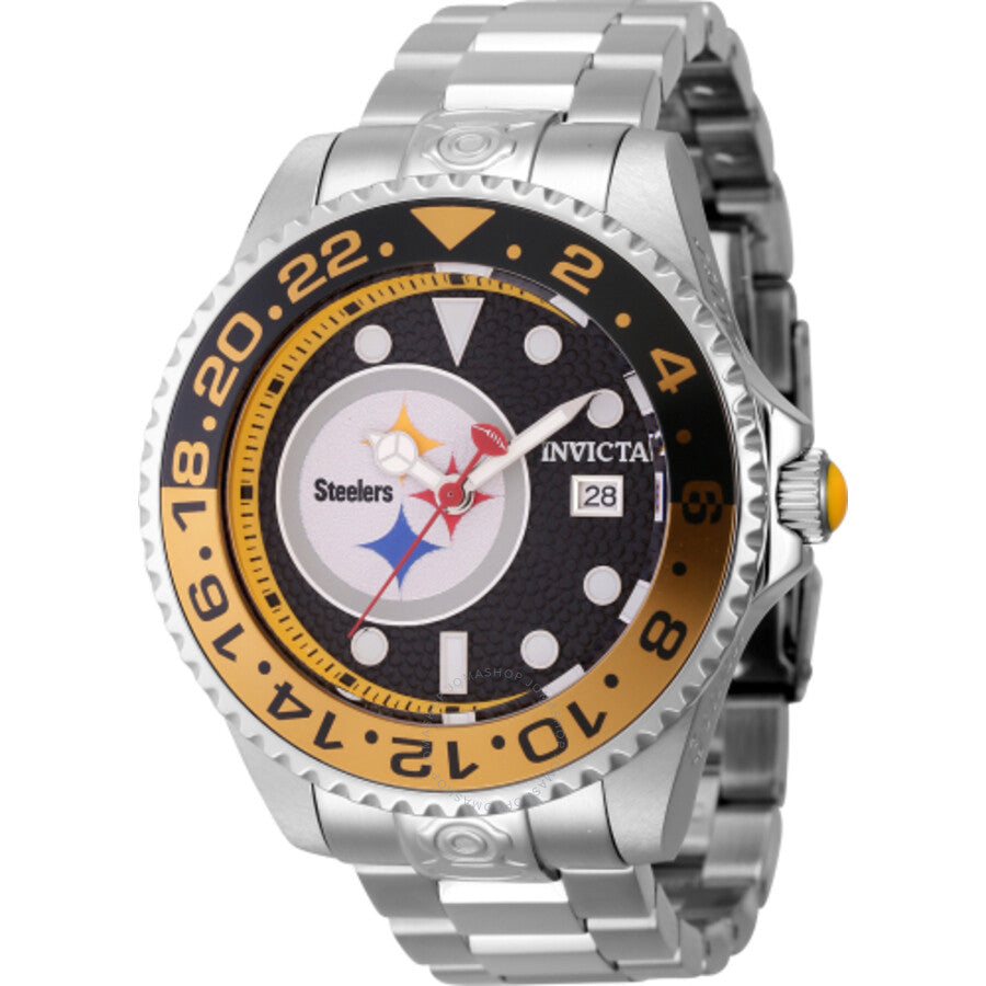 Invicta NFL Pittsburgh Steelers Automatic Date Men's Watch 45024 - Dawson Watches