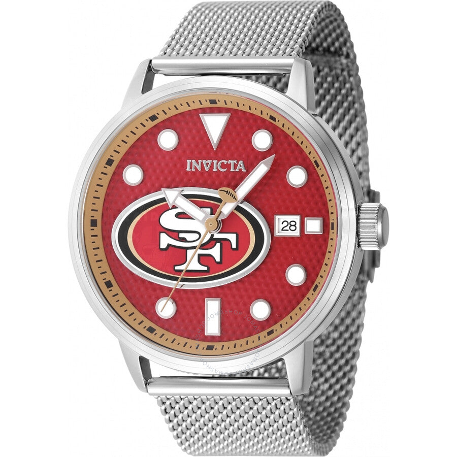 Invicta Nfl San Francisco 49ers Quartz Red Dial Men's Watch 47971 - Dawson Watches
