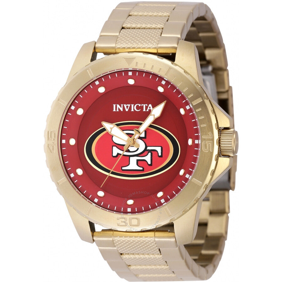 Invicta Nfl San Francisco 49ers Quartz Red Dial Men's Watch 48094 - Dawson Watches