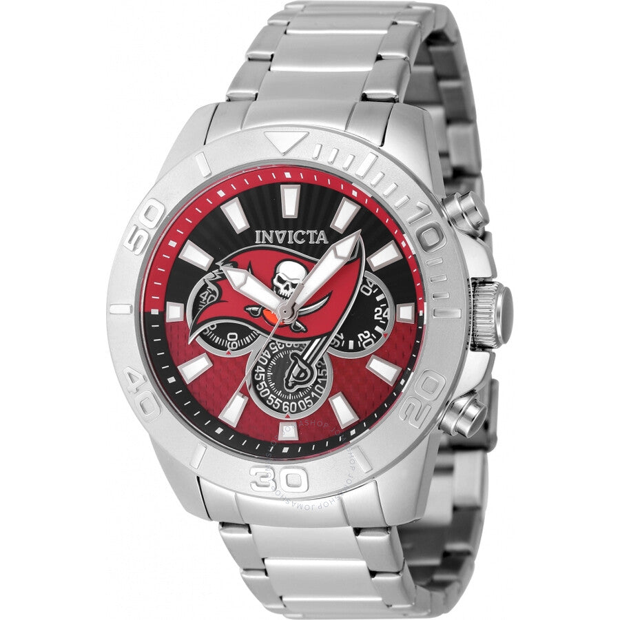 Invicta Nfl Tampa Bay Buccaneers Chronograph GMT Quartz Men's Watch 47943 - Dawson Watches