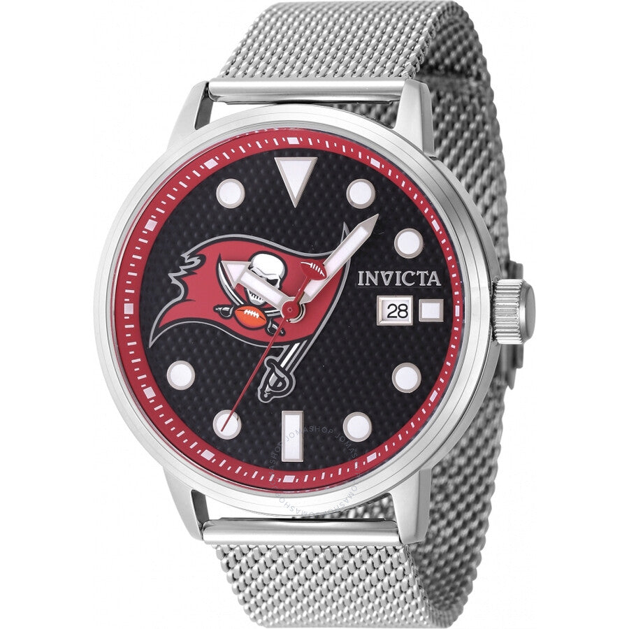 Invicta Nfl Tampa Bay Buccaneers Quartz Black Dial Men's Watch 47979 - Dawson Watches