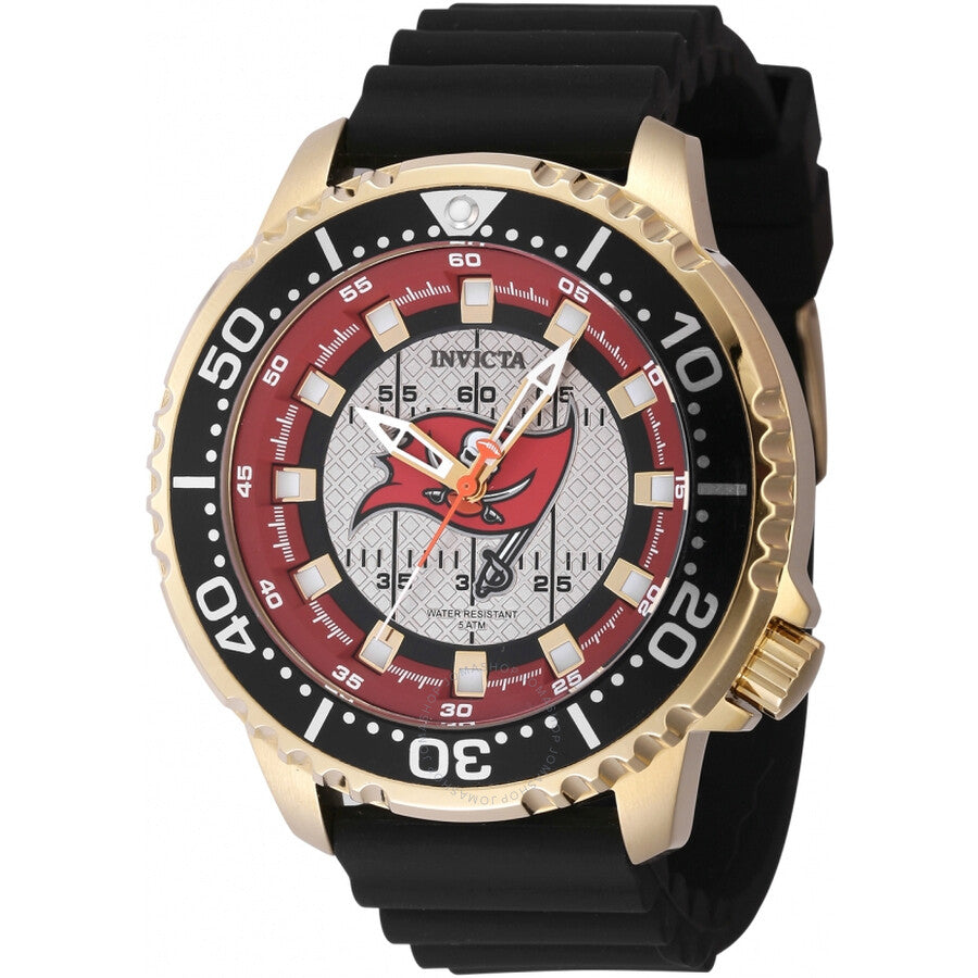 Invicta Nfl Tampa Bay Buccaneers Quartz Grey Dial Men's Watch 48112 - Dawson Watches