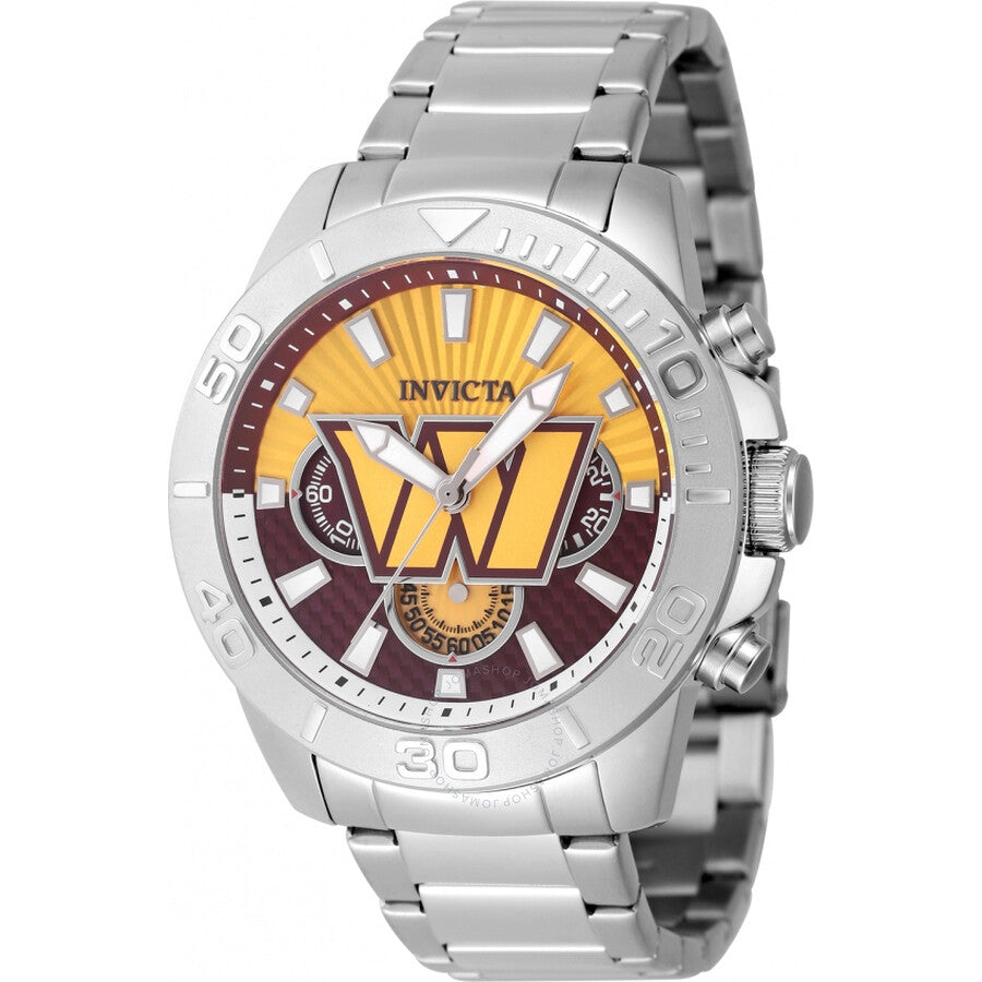 Invicta Nfl Washington Commanders Chronograph GMT Quartz Men's Watch 47947 - Dawson Watches
