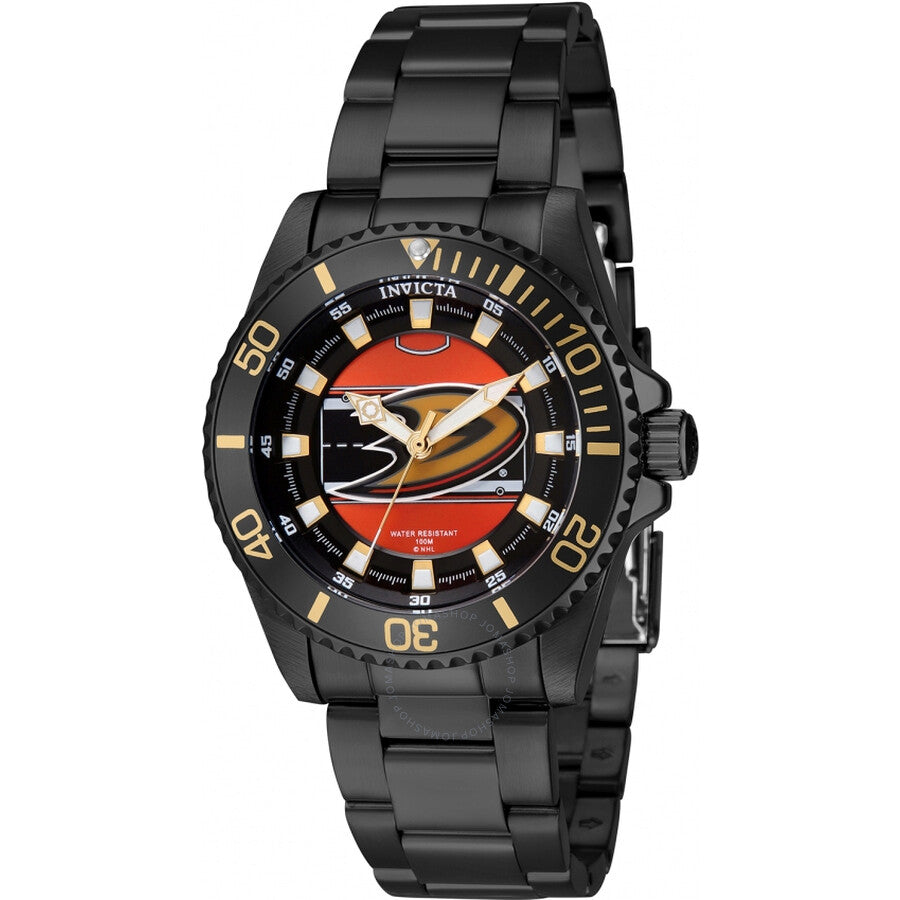 Invicta NHL Anaheim Ducks Quartz Orange Dial Ladies Watch 42225 - Dawson Watches