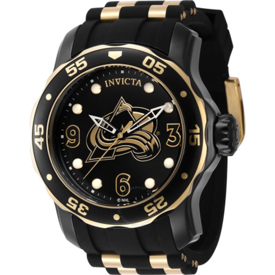 Invicta NHL Colorado Avalanche Quartz Black Dial Men's Watch 42323 - Dawson Watches
