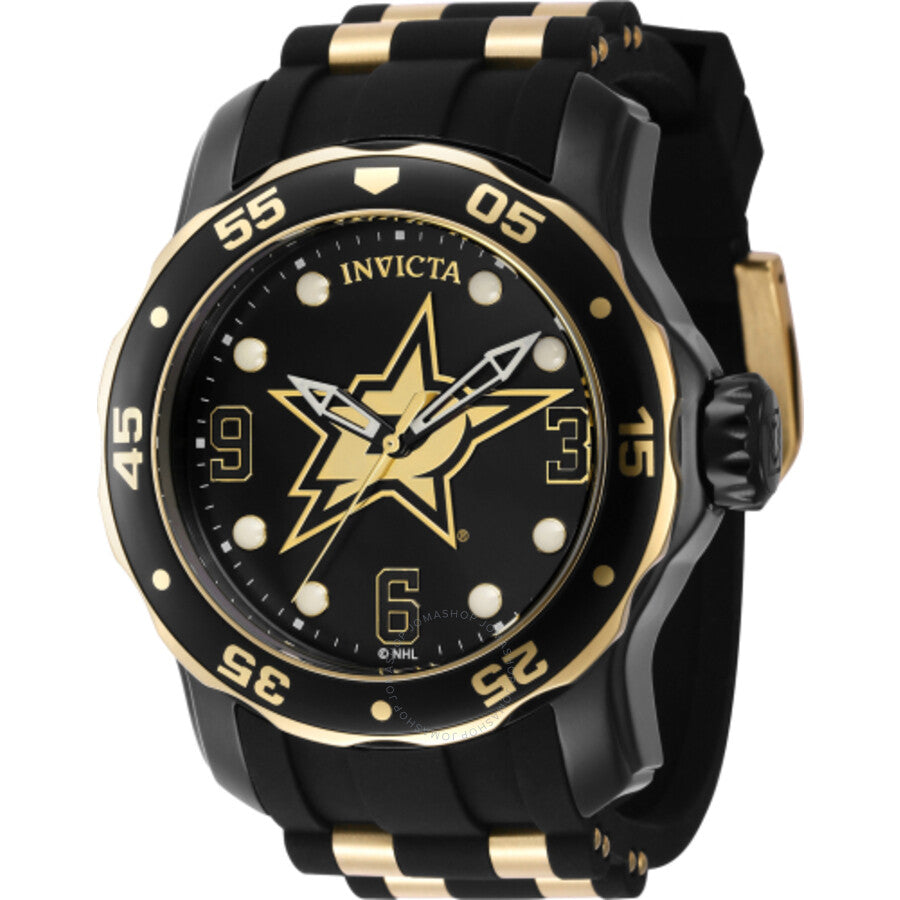 Invicta NHL Dallas Stars Quartz Black Dial Men's Watch 42325 - Dawson Watches
