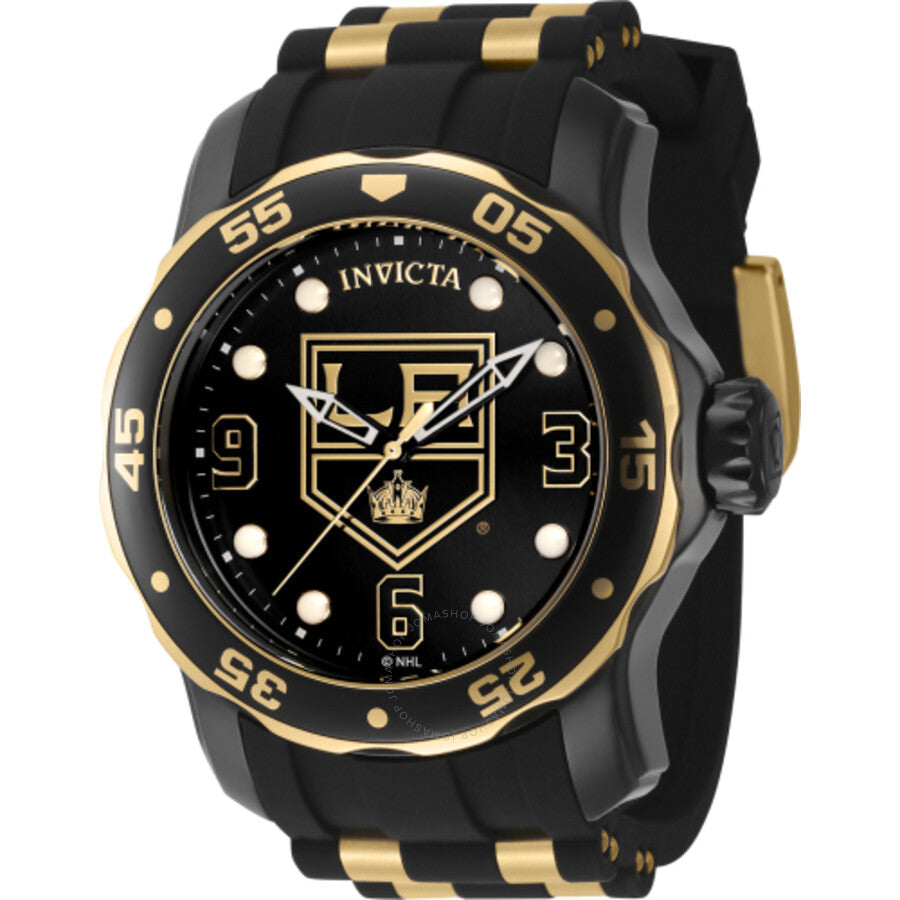 Invicta NHL Los Angeles Kings Quartz Black Dial Men's Watch 42309 - Dawson Watches