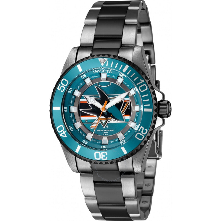 Invicta NHL San Jose Sharks Quartz Green Dial Ladies Watch 42222 - Dawson Watches